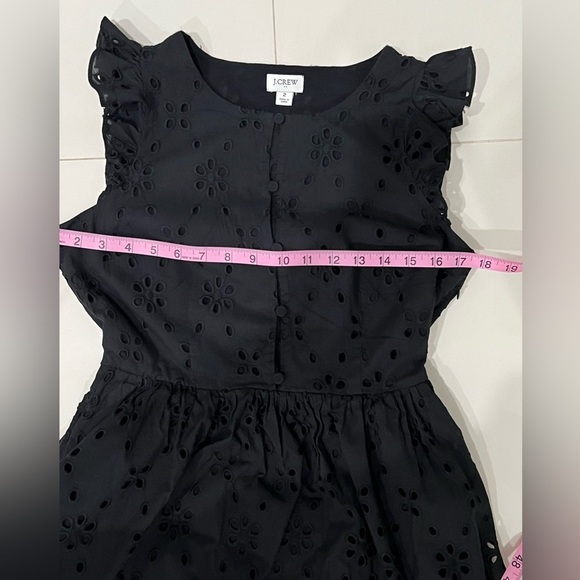Black Smocked Ruffled Midi Sundress - Picture 12 of 16